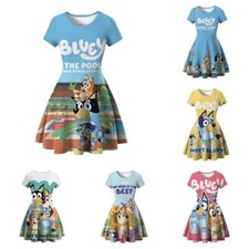 Kids Girls Bluey Princess
