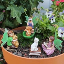 4x Garden Fairies Courtyard