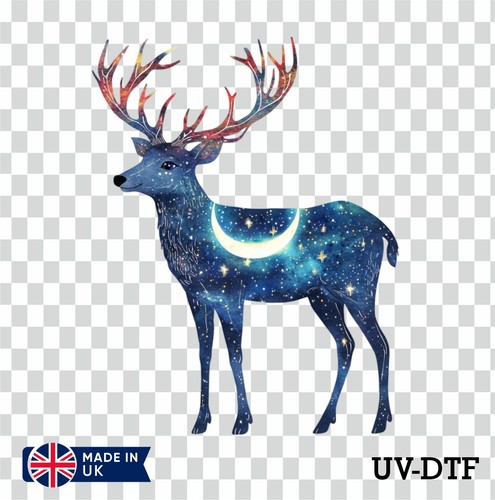 Exposure deer dtf sticker - deer, uv