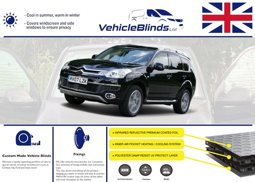 Thermal blinds for - citroen, c