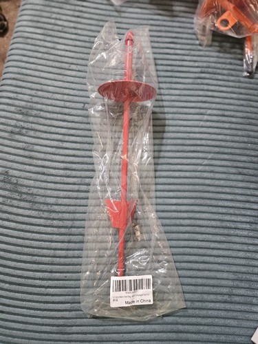 Red dog tie out - red, stake