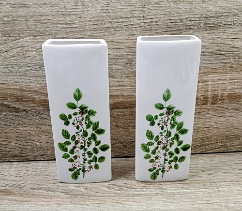 Pair botanical ceramic - pair, of