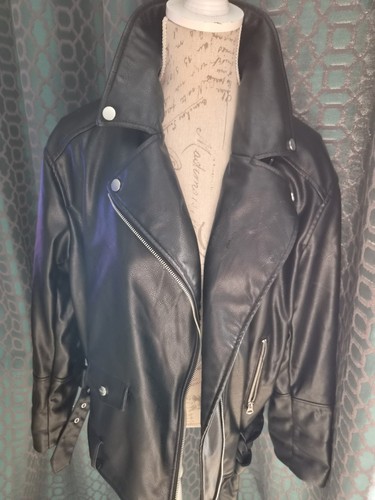 Divided black faux - h&m,