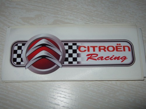 Citroen racing car sticker - racing,