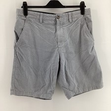 Maine New England Mens Grey Circles Print Chino Shorts Size 34 Expandable Waist 