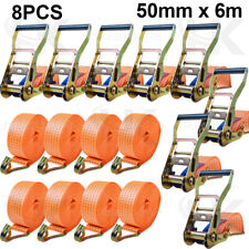 8PCS Ratchet Straps Tie Down