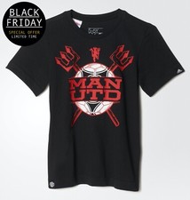 adidas Manchester United T-Shirt Infants- Man Utd Tee Kids - Black Friday Sale