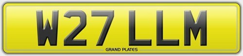 W27 llm william number plate - llm,
