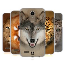 HEAD CASE DESIGNS ANIMAL FACES 2 HARD BACK CASE & WALLPAPER FOR LG PHONES 1