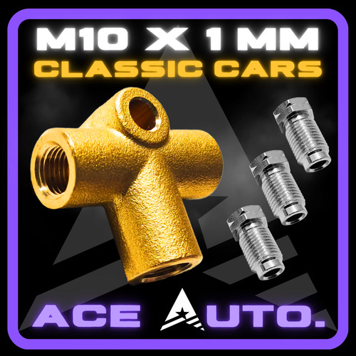 Metric way brass brake t - 3,