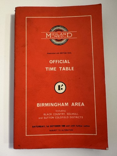 Midland red official timetable - red,