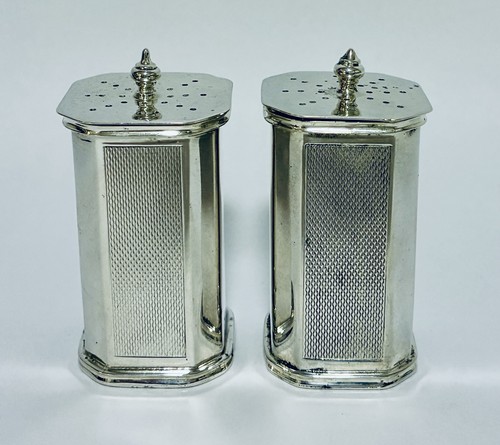 Pair antique solid sterling - pair,