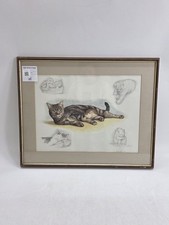 Cat Art Nigel Hemming Study of