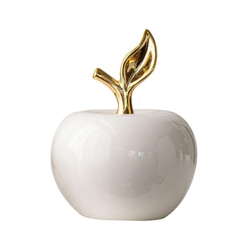 Ceramic apple statue desktop - apple,