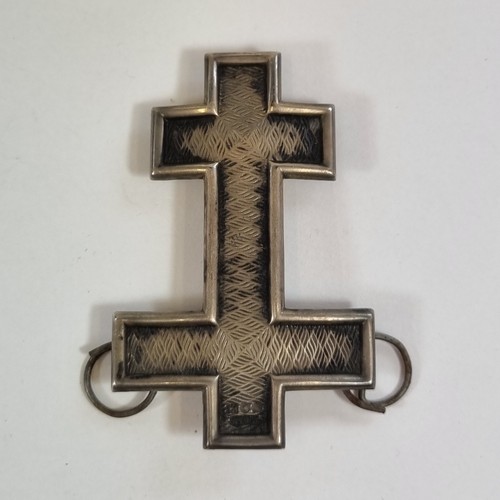 Antique silver masonic knights - masonic,