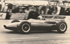 RP John Surtees driving a Cooper-Climax at Silverstone 1961 postcard