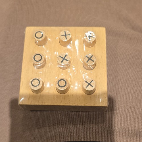 Wooden naughts and crosses - naughts,