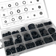 Car Grommet Set Rubber Blanking open/closed blind Grommets assorted sizes 125pc