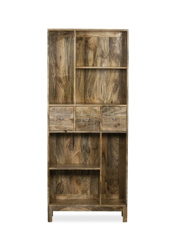 Solid mango wood light - wood, inset