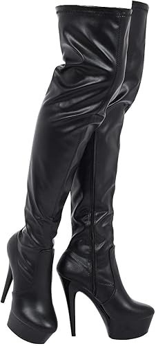 Women thigh high - high, platform