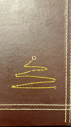 Solid gold fine - fine, chain
