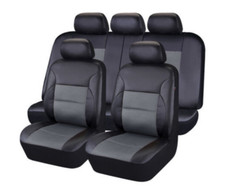 Full Set Car Seat Cover PU Leather Cushion Protector 5-Sits Fit For Honda Civic