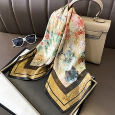 100 silk scarf women vintage - scarf,