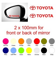2 @ 100mm Wing Mirror Front or