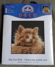 DMC Deco Counted Cross Stitch Kit  "Big eyes Kitty"