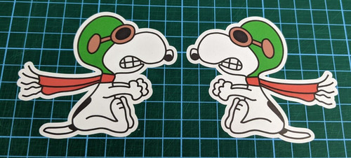 Snoopy red baron sticker - snoopy,