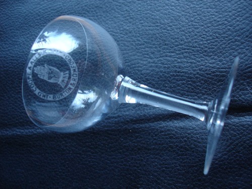 Etched small coupe - glass., ind
