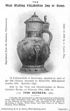 Early WEST MALLING  Elizabethan Jug  Maidstone  Kent Postcard