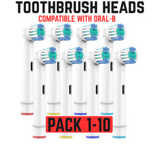 Electric Toothbrush Heads Compatible With Oral B Braun Replacement Heads Pack 40