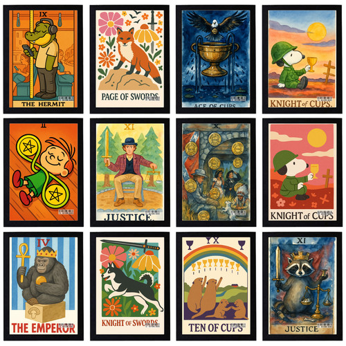Vintage tarot cards - tarot,