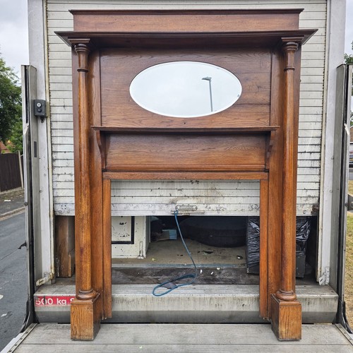 1920s mahogany fire surround - mahogany,