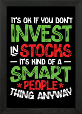 Stock Market Trader Framed