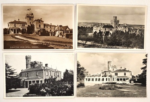 Dornoch postcards black - postcards;, &