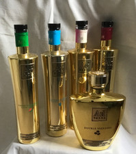 AU Vodka Empty Bottles, Gold, Lamp making, craft, Wedding, collectors etc