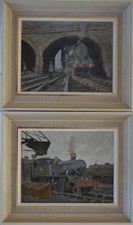 G1 Class CWR & Castle Barrow Rd Train Old Paintings
