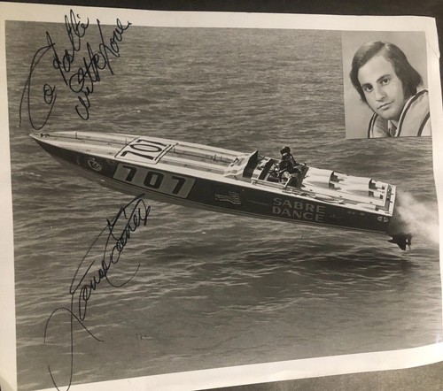 Vtg lance taines - signed, photo