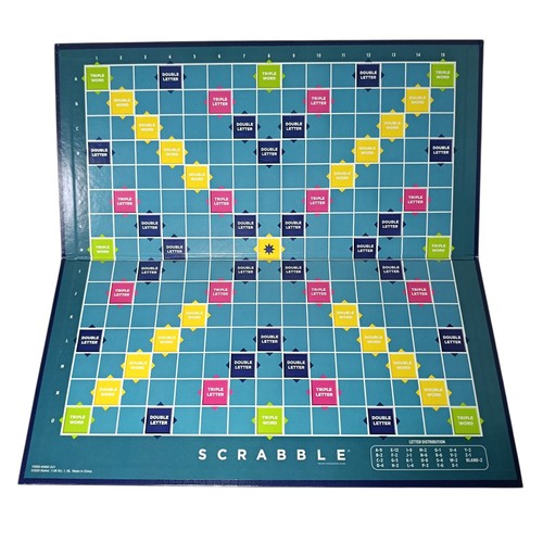 Green scrabble board only - board,