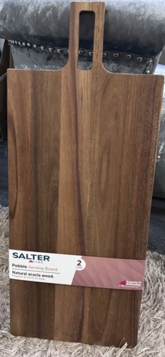 Salter acacia wood pebble