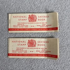NATIONAL SAVINGS STAMP BOOKS - With Prince Charles & Princess Anne stamps