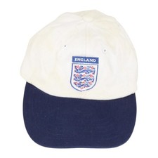Vintage England Euro 2000 Cap Mens Size O/S White Carlsberg Football Adjustable