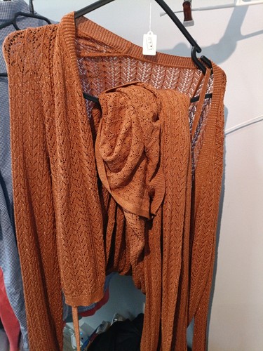 Sparkly toffee top - sparkly, vest