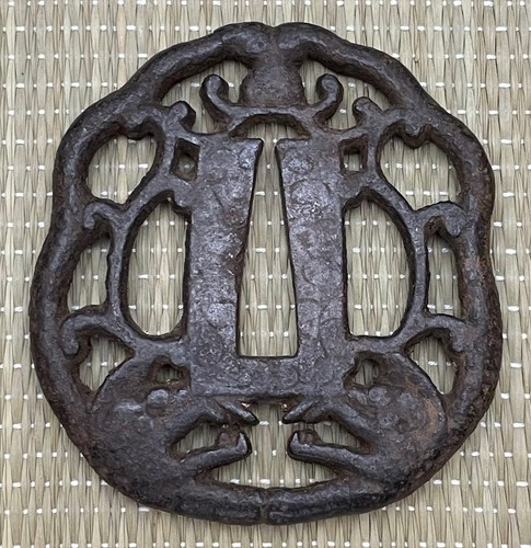 Japanese tsuba sword guard - tsuba,