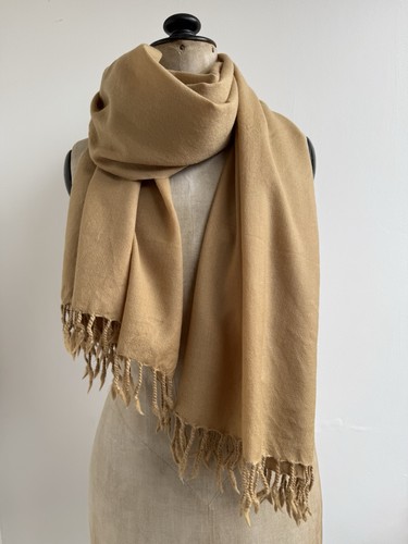 Frangi wool tasselled pashmina - wool,
