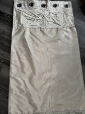 Next Eyelet Curtains 66 X 54 Inches Cream Ivory Lined Velour Mix