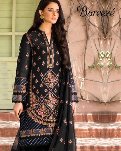 Stitched karandi bareeze suit - karandi,