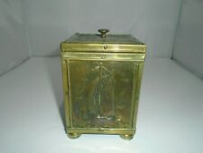 Vintage Embossed Brass Ship